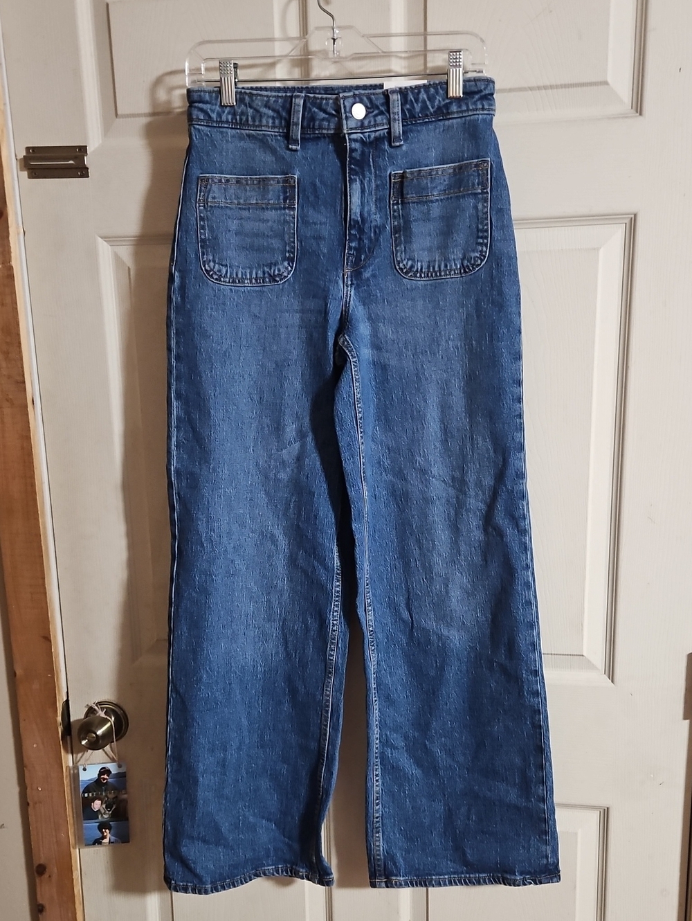 FREE ASSEMBLY HIGH RISE PATCH POCKET JEAN: NEW WITH TAGS: SIZE 4